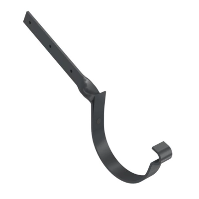 BRYZA STAL Hak skręcony do rynien 125 mm - CIEMNY GRAFIT